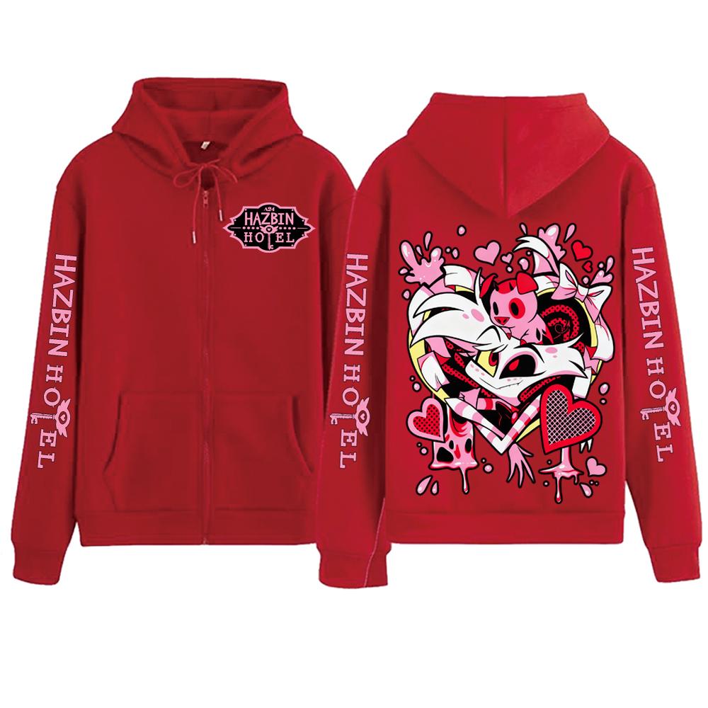 Хэзбин Отель Ангел Даст Толстовка на молнии Мужская Женская Харадзюку Пуловер Топы Длинный рукав Уличная одежда Толстовка