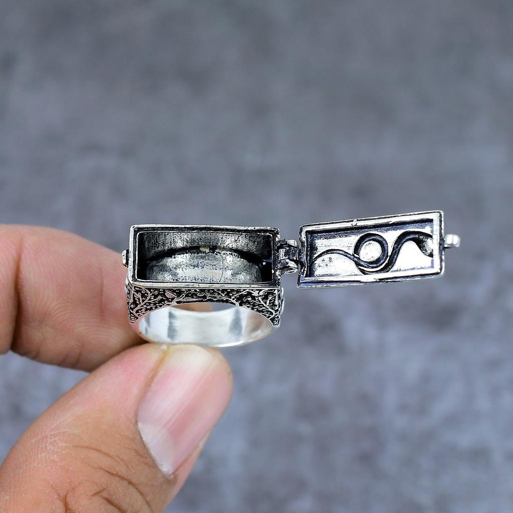 Кольцо с ядовитым эффектом из стерлингового серебра ручной работы в виде змеи, размер 7, n4L70