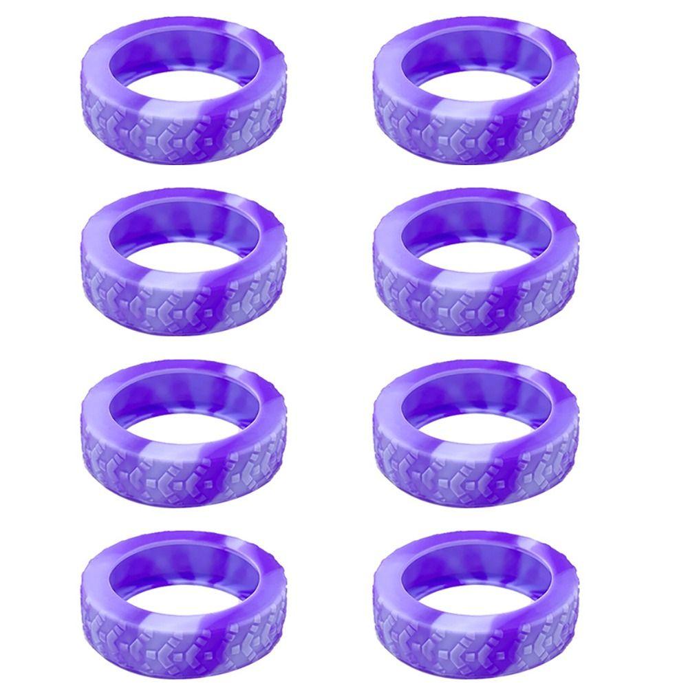 8PCS/Set Silicone Suitcase Wheels Protection Cover Trolley Box Casters Cover Luggage