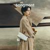 Кожаная сумка через плечо Songmont в стиле маджонг