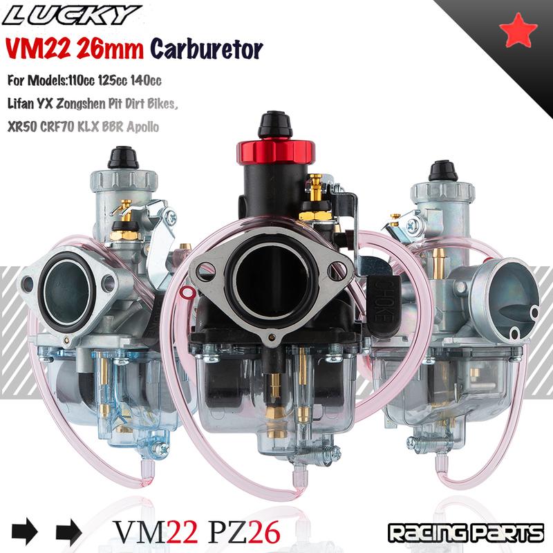 Карбюратор VM22 26 мм из цинка для Mikuni Pit Dirt Bike 110cc 125cc 140cc Lifan YX Zongshen Pit Dirt Bike XR50 CRF70 KLX BBR Apollo