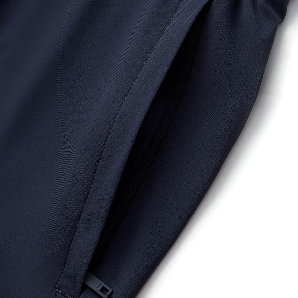 Li-Ning Fitness Series Casual Minimalist Solid Color Lace-Up Sports Shorts Men Shorts Ink-Blue AKYV033-7