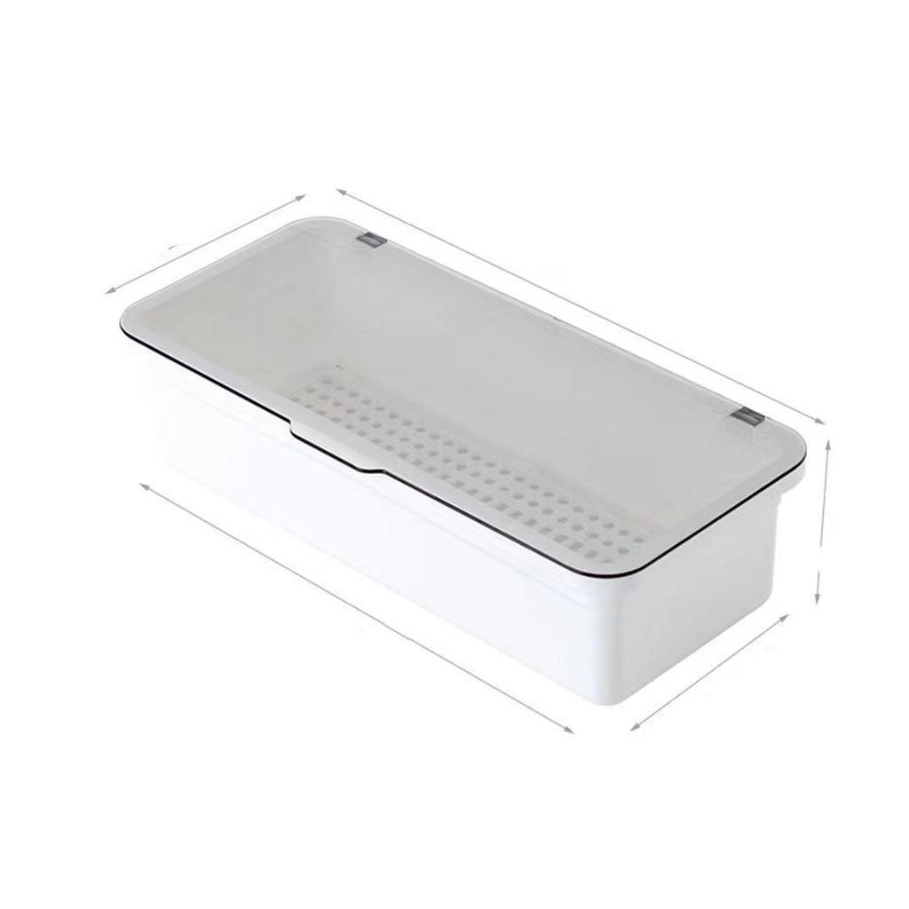 Multifunctional Dustproof Tea Set & Chopstick Storage Organizer with Draining Feature