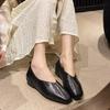 Fashion 2025 New Shoes for Women Retro Ladies Flats Slip On Shoes Loafers Square Toe Shallow Mouth Women Casual Footwear Lightweight