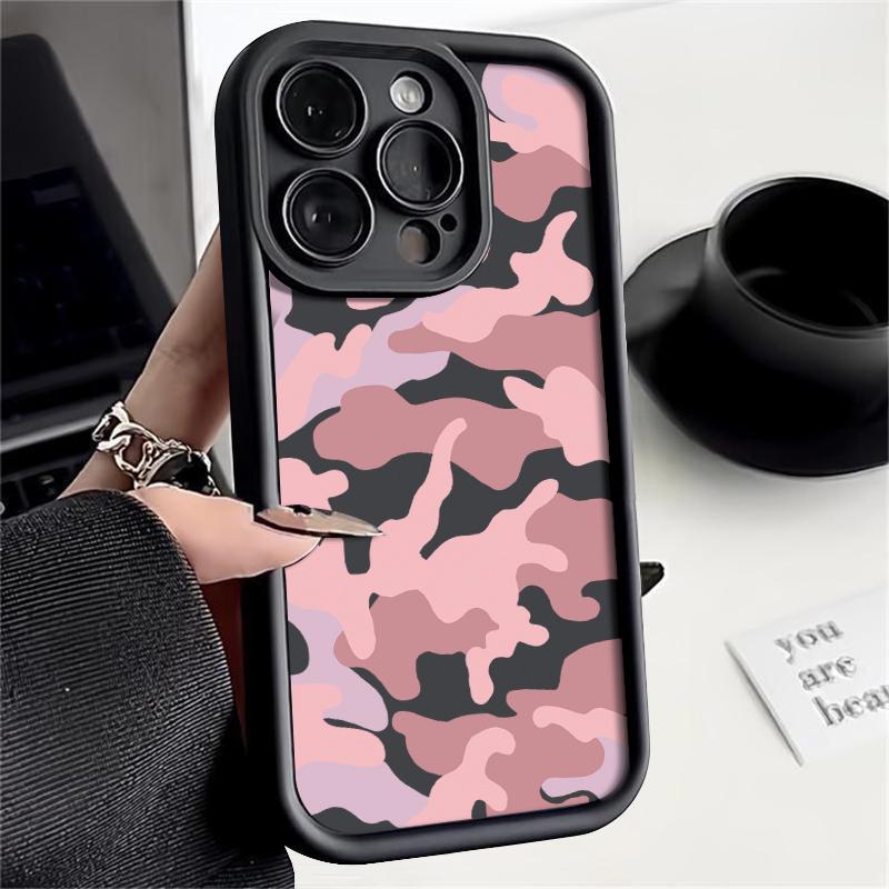 Мягкий чехол из ТПУ с камуфляжным рисунком для iPhone 17e 17 Pro 16 15 14 13 12 Pro Max Plus 16e11 Ударопрочный силиконовый чехол для телефона Fundas