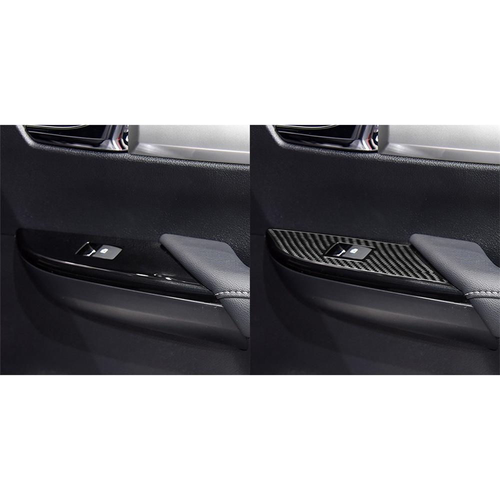 4x Car Window Lift Switch Panel Covers Trim For Toyota Hilux Revo 2015-2021 RHD