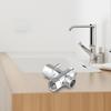 Equipment Supply Diverter Valve Replacement Rotating joint Shower Head T-Adapter 3 Ways Chrome Plated Brass Faucet