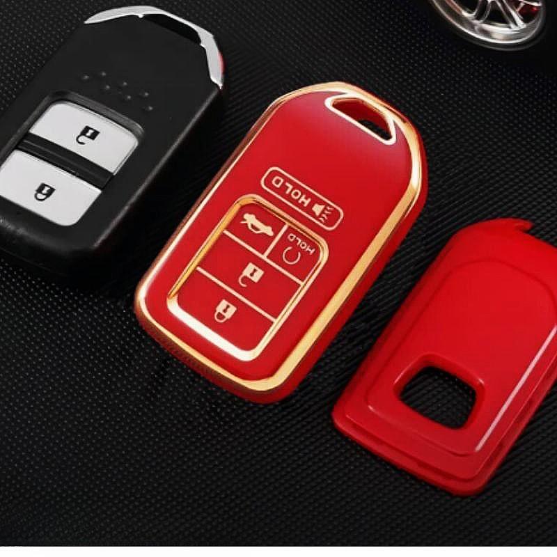 Чехол для ключей из ТПУ с 45 кнопками, чехол-брелок, держатель для Honda Civic Accord Cr-v Pilot Crv 2015 2016 2017 2018 2019 2020 2021, аксессуары