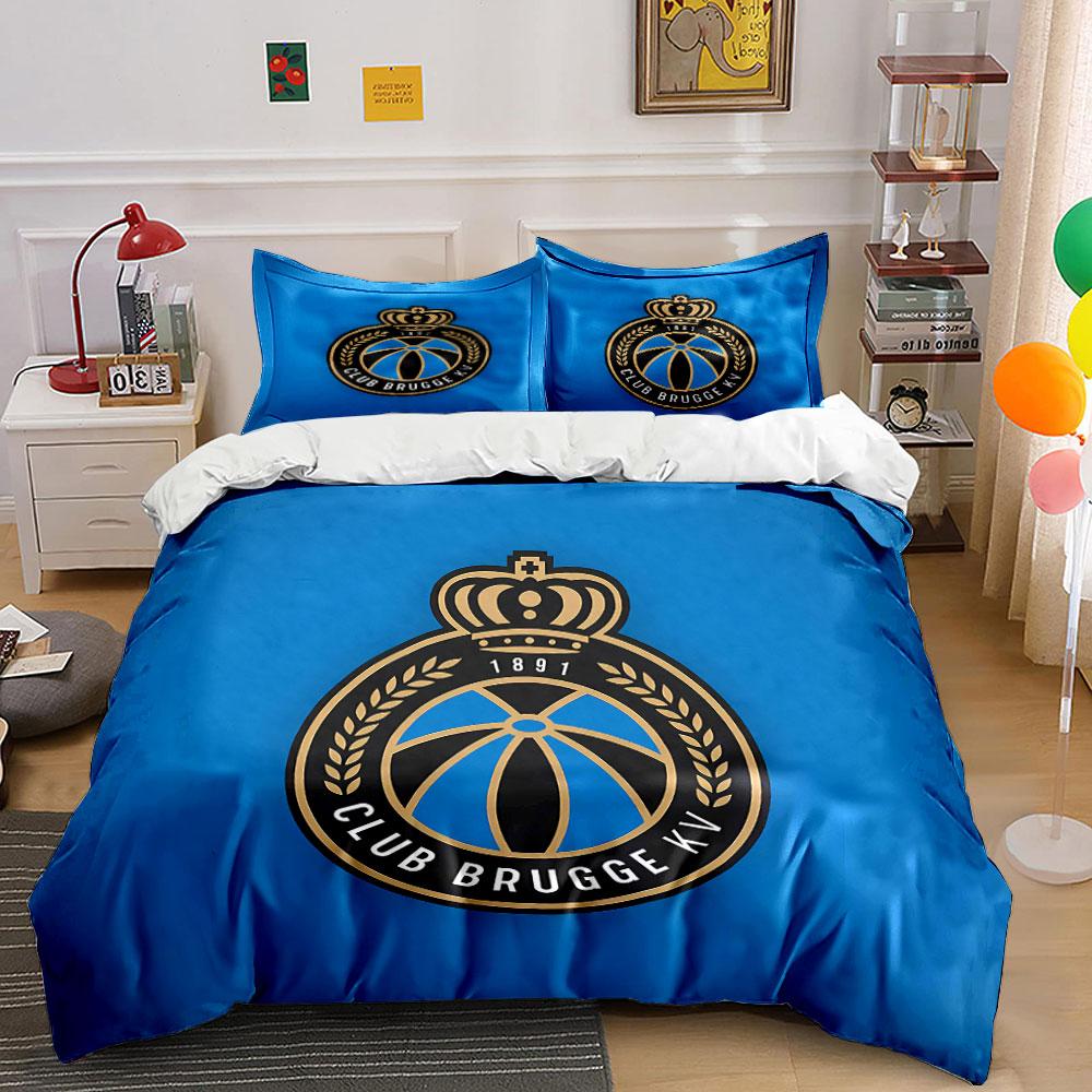 "Club Brugge Logo Bedding Set" Bedding Duvet Cover Set Duvet Cover Pillowcases (1 * Duvet Cover 2 * Pillowcases, without duvet insert)