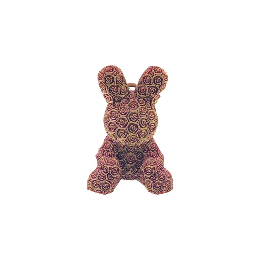 Брелок с розой, напечатанный на 3D-принтере, милый брелок с 3D-принтером, брелок с уникальным дизайном, подарок ручной работы на День святого Валентина, День рождения, девичник, День матери