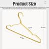 Gold Metal Coat Hangers 10 Pack,Durable Aluminum Alloy Drying Rack for Shirt Dress Pants Towel,Closet Storage Organizer Racks
