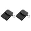 2pcs Fingertip Pulse Oximeter Case PU Leather Portable Dustproof Anti Shock Blood Oxygen Saturation Monitor Carrying Case
