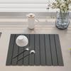 Kitchen Countertop Drying Mat Quick Dry Diatomaceous Earth Water Absorbent Pad Collapsible Dish Bowl Bottle Cup Holder Diatomite Mat