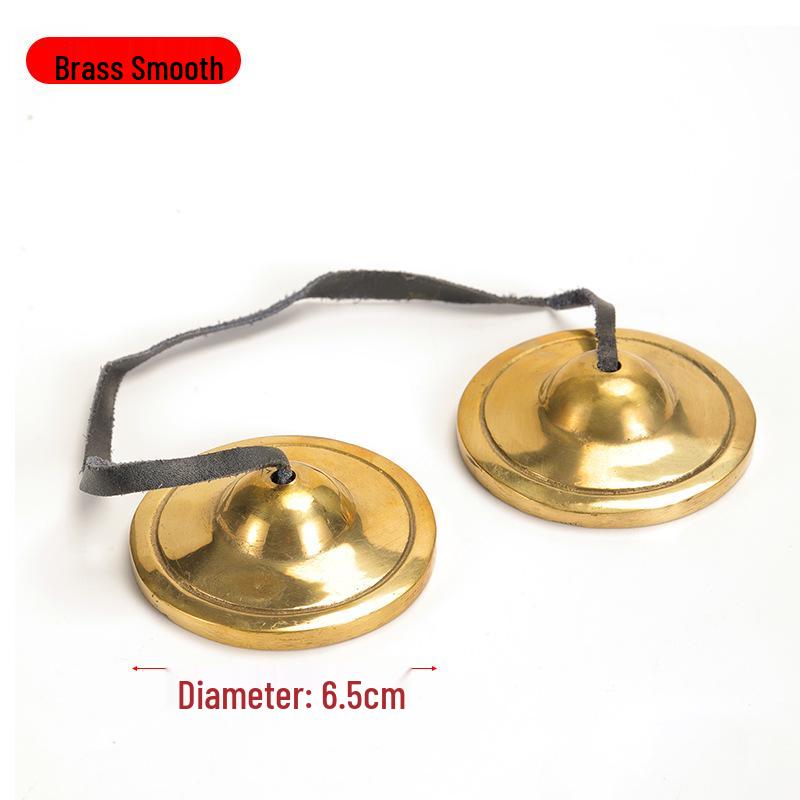 Nepal Handmade Brass Cymbals: Percussion Gong & Yoga Awakening Instrument
