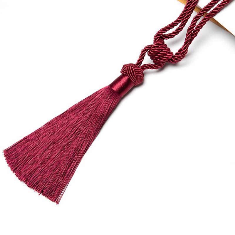 1 шт., высококачественные подхваты для штор ручной работы, ручные тканые подхваты, домашние декоративные кисточки, подхваты, 12 цветов