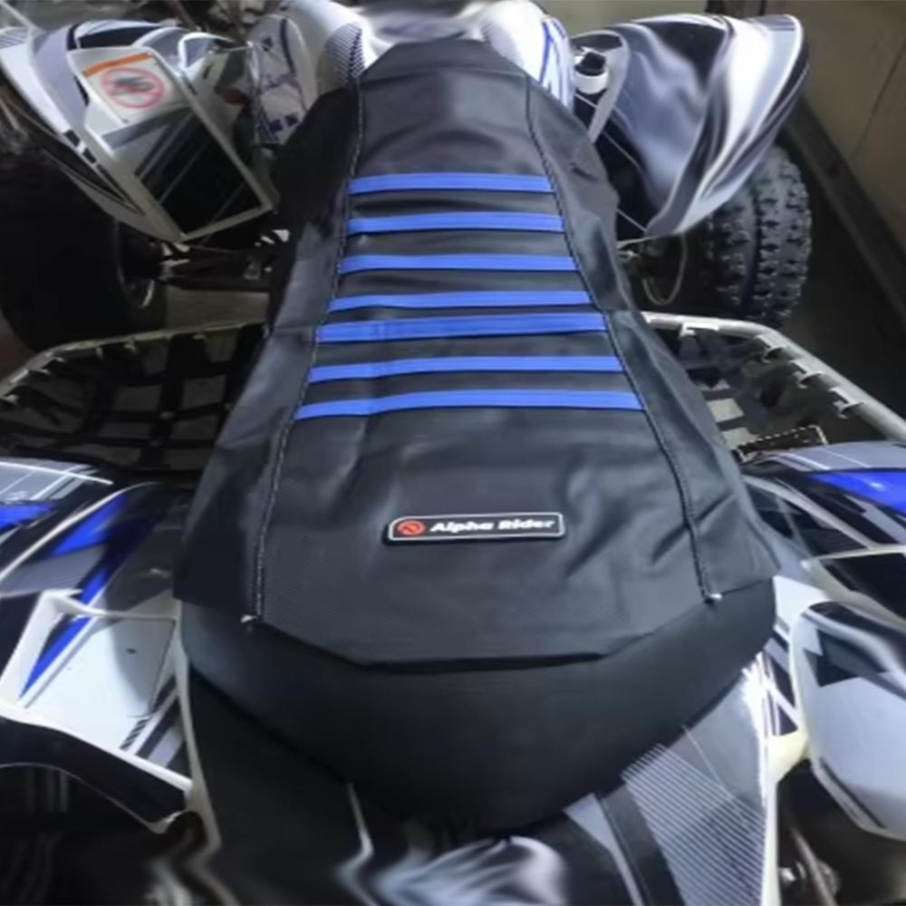 For Yamaha Raptor 700 700 R 2006-2023 Ribbed Rubber Seat Cover Waterproof Soft Seat Cover Anti-slip Grain Pattern Accessories