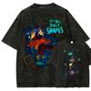 night in the woods Washed T-shirt 2026 New Model personality Clothes shirt Year round clothing Retro Loose Oversized Plus Size Unisex