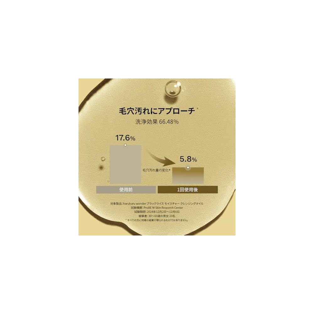 Haruharu Wonder Black Rice Moisture Deep Cleansing Oil 51 fl oz 150ml Korean-made facial cleanser