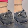 Adjustable Alloy Waist Buckle - Seamless Detachable Pants Tightening Accessory