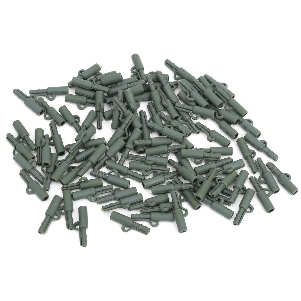 100 Sets 35MM Carp Fishing Fixing Line Connector Sleeve Clip Tackle Accessory