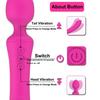 Magic AV Wand Dildo G Spot Vibrator for Women Vagina Massager Clitoris Stimulator Female Masturbator Soft Silicone Adults Sex Toy for Couple