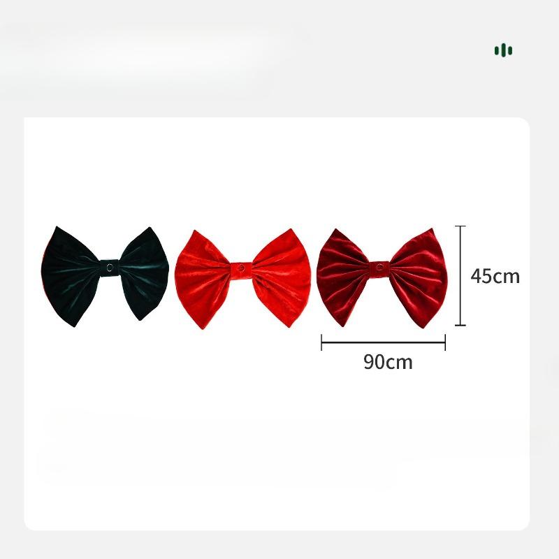 Christmas bow Christmas tree base scene Christmas atmosphere arrangement props Crafts ornament decoration
