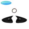 Rearview Side Mirror Cover Wing Cap Fit For Kia Niro DE 2016 2017 2018 2019 2020 2021 Outdoor Door View Case Trim Carbon Fiber