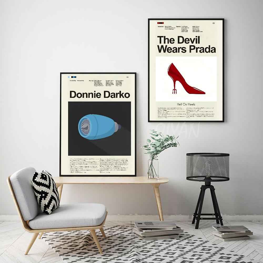 1 шт. Винтажный фильм 80-х годов «Криминальное чтиво» Фильм «Шоу Трумана» Плакат HD Постеры для дома, комнаты, бара, кафе Декор Искусство Настенная живопись Картина