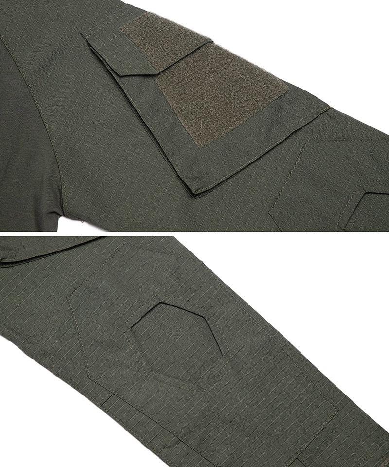 Мужская армейская тактическая футболка с длинным рукавом