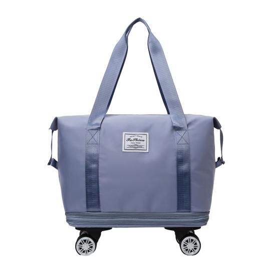 Travel Bag with Duffel Large Capacity Detachable Wheels Dry Wet Separation Waterproof Oxford