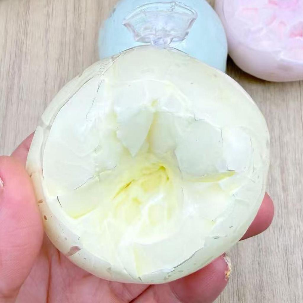 Adults Crispy Stress Relief Toy Wax Coating Pinch Toy Crunchy Slow-Rebound Wax Squeezable Toy Squeeze Sensory Fidget Crispy Ball