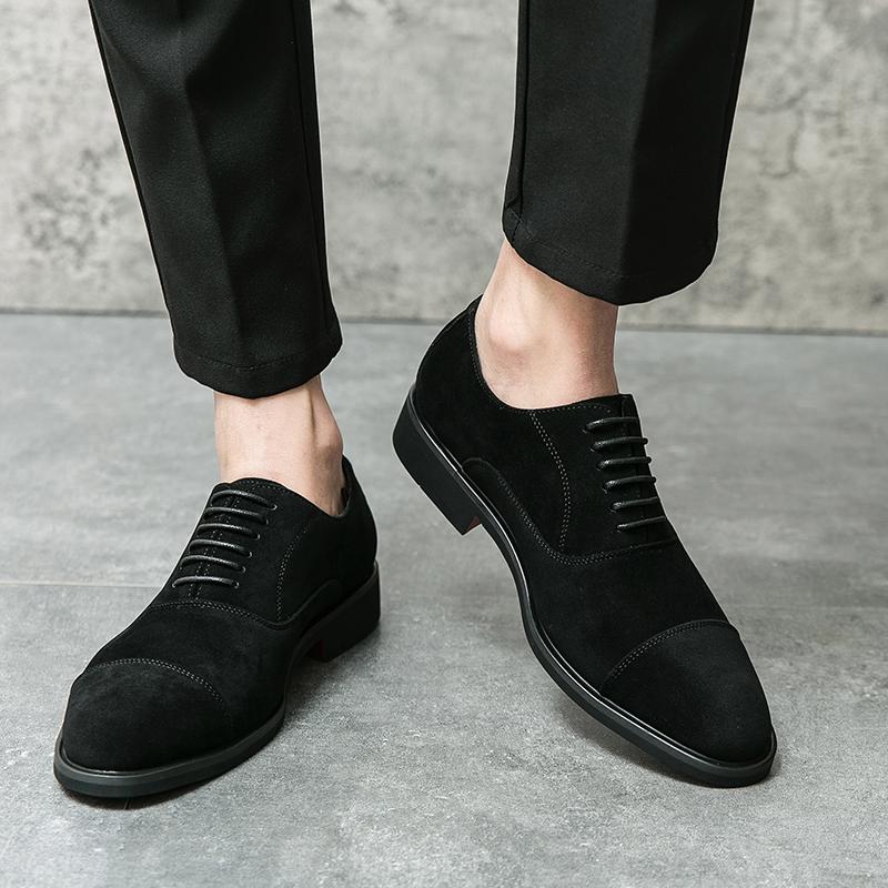 Высококачественные новые мужские оксфорды на шнуровке из замшевой кожи, свадебная обувь, мужские повседневные лоферы для бизнеса, обувь для выпускного вечера и конкурса