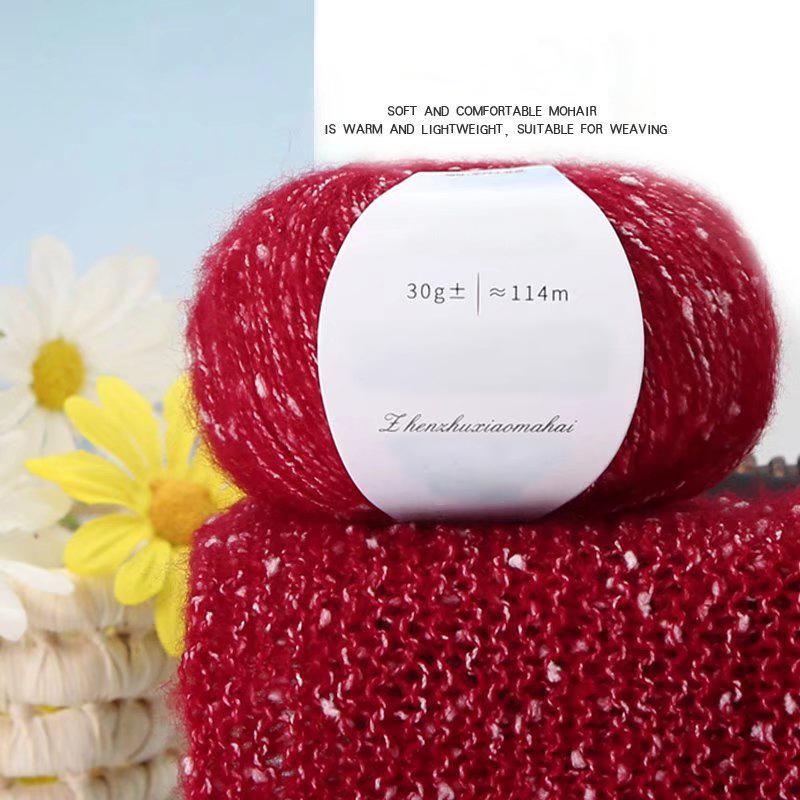 30г/моток Жемчуг Ручная работа Кашемировая шерсть Свитера Южноафриканский Мохер Пони Ремесла Толстая нить Шарф Мохеровая пряжа Сделай сам