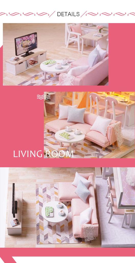 (t-FREAK) Dollhouse Handmade Kit Set Miniature Tranquil Life