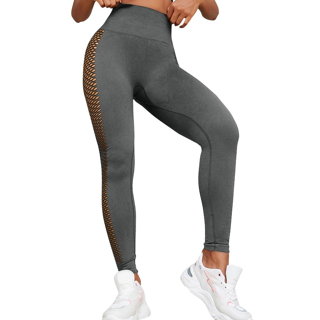 Women's Fitness Yoga Pants With High Waist And Lifting Buttocks, Tight Fitting Sports Knitted Seamless Yoga Pants