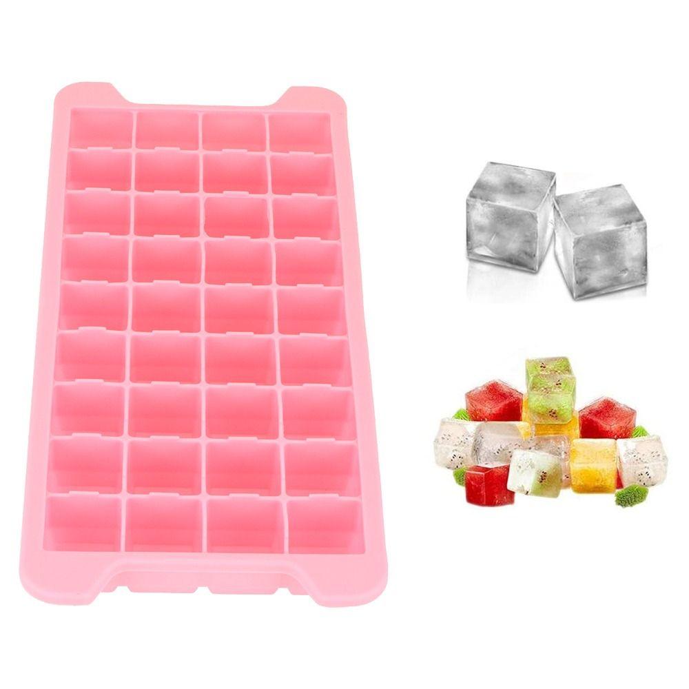 2pcs 36 Grid Ice Cubes Tray Removable Lid Ice Cube Maker Practical Ice Mold Cocktail Making