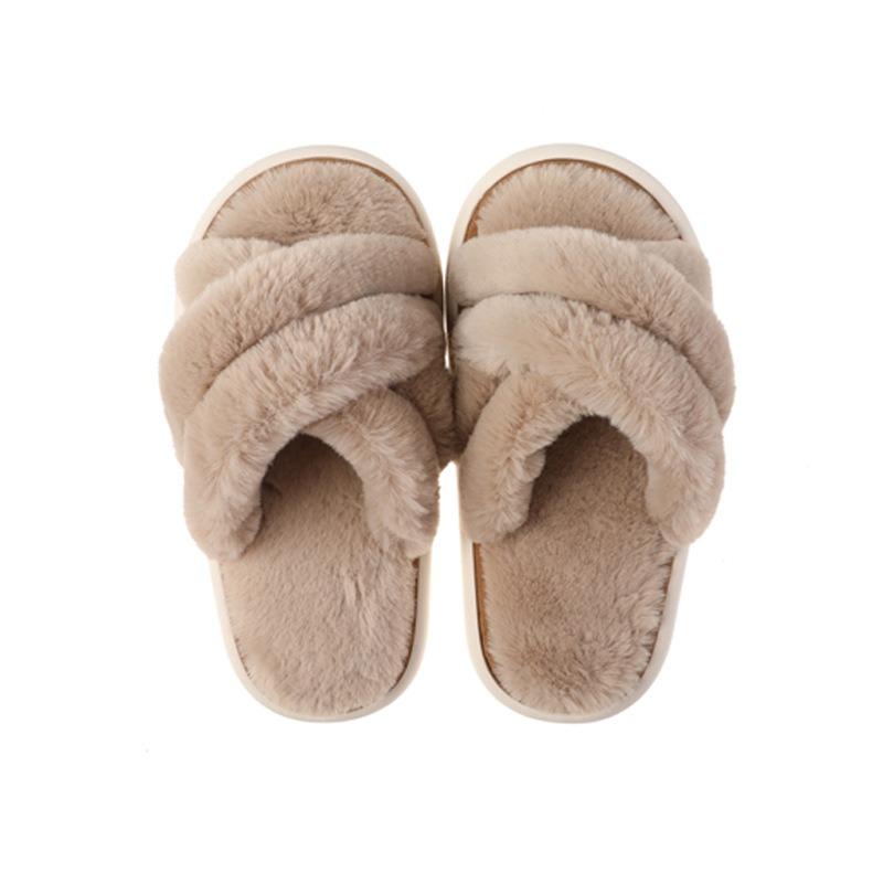 Eva Slippers Autumn Cotton Mop New Wool Slippers Women's Outer Wear Winter Home Slippers