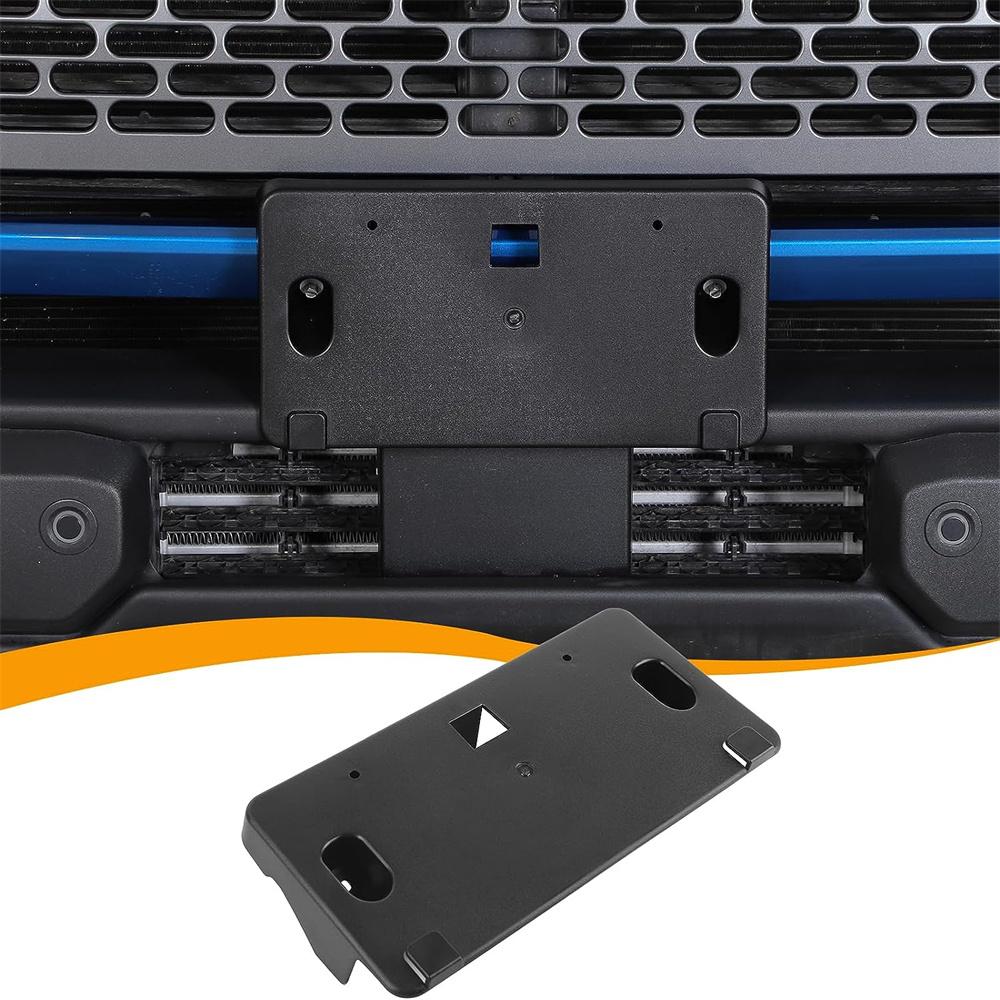 1x Кронштейн для крепления переднего номерного знака Аксессуары для Ford Bronco 2021 2022 2023