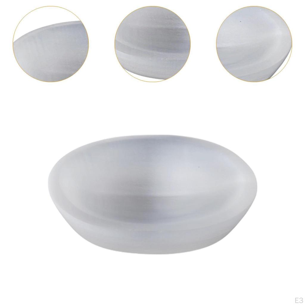 Декоративная селенитовая чаша, украшение ручной работы, подставка для камней для изготовления ювелирных изделий своими руками для центрального элемента, гостиная