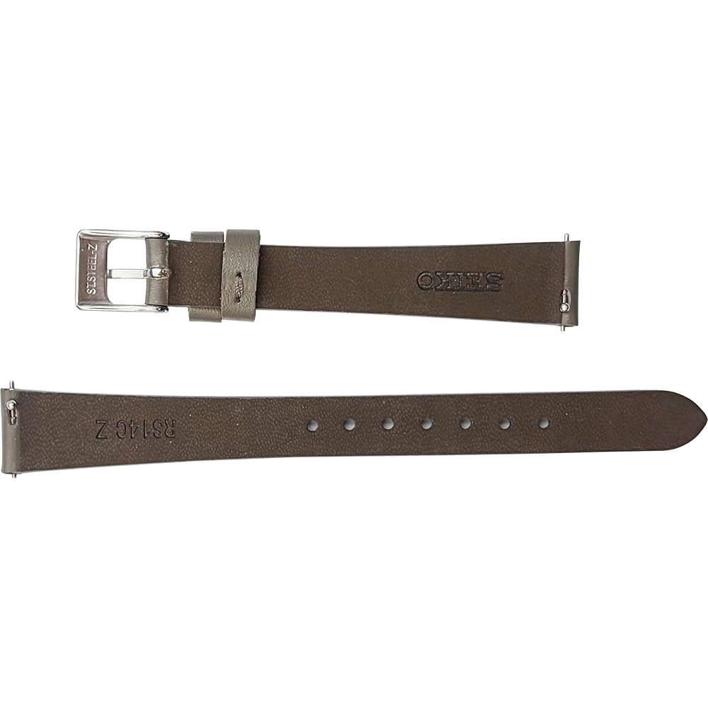Женский ремешок для часов Seiko из гладкой кожи 12 мм 13 мм 14 мм Черный Бежевый Серый Оранжевый Кремовый