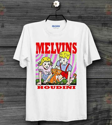 Melvins Houdini Метал Рок Группа Винтаж Ретро КРУТАЯ УНИСЕКС Футболка B372