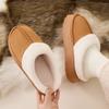 Platform Women Home Slippers Plush Warm Thick Bottom Slides Breathable Soft Non-slip Slippers Indoor Outdoor Men Casual Slippers