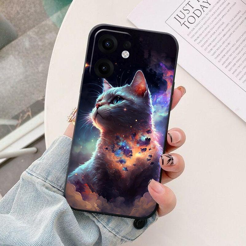 Чехол для Oppo Reno13 F 4G 5G Чехол Reno 13 Pro Мягкий Тонкий Чехол для Телефона Для Oppo Reno13 13F reno13F Задняя Крышка Астронавт Расписной