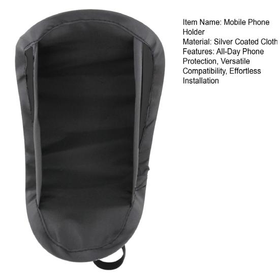 Солнцезащитный козырек для мобильного телефона Защита от дождя и солнца для подставки для телефона Посеребренная ткань Простая установка