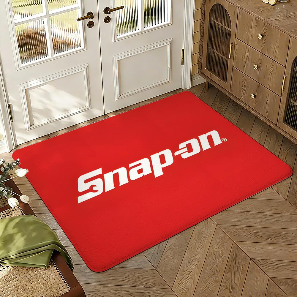 Snap-ons Premium Tool Floor Mat Soft Thickened Absorbent Non-Slip Bedroom Living Room Door Mat Home Decor Flannel Rugs