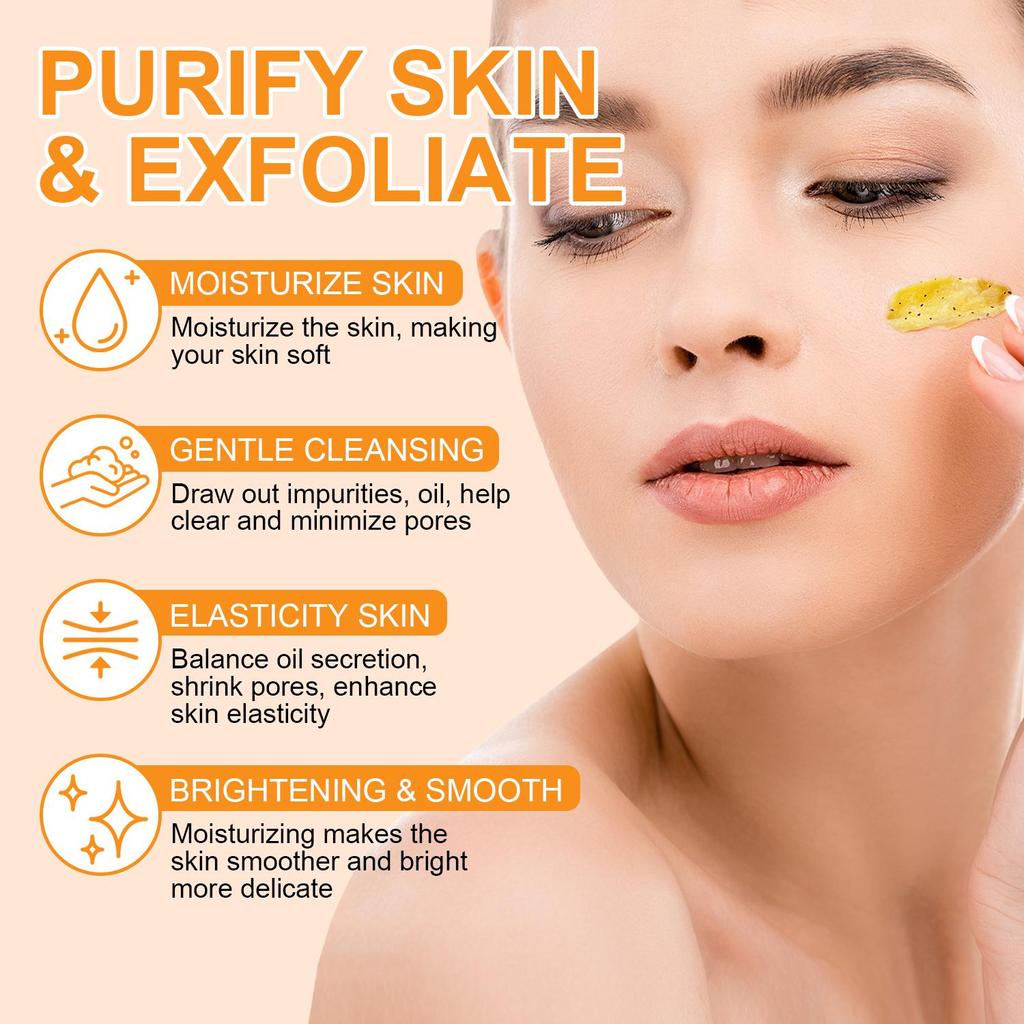 Vitamin C & Retinol Facial Scrub -Deep Cleansing, Brightening Moisturize, Smooth Skin, -Suitable for All Skin Types,200g