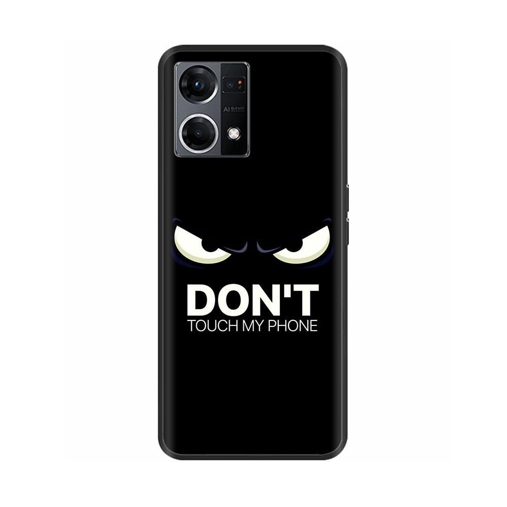Чехол для Oppo Reno7 4G Чехол Reno7 Силиконовый Мягкий Ударопрочный ТПУ Задние крышки для OPPO F21 Pro Reno 7 4G Чехол Черный Бампер Fundas