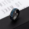 Cross-Border Supply Titanium Steel Rotatable Chain Ring European and American Stainless Steel Couple Ring Japanese and Korean Jewelry