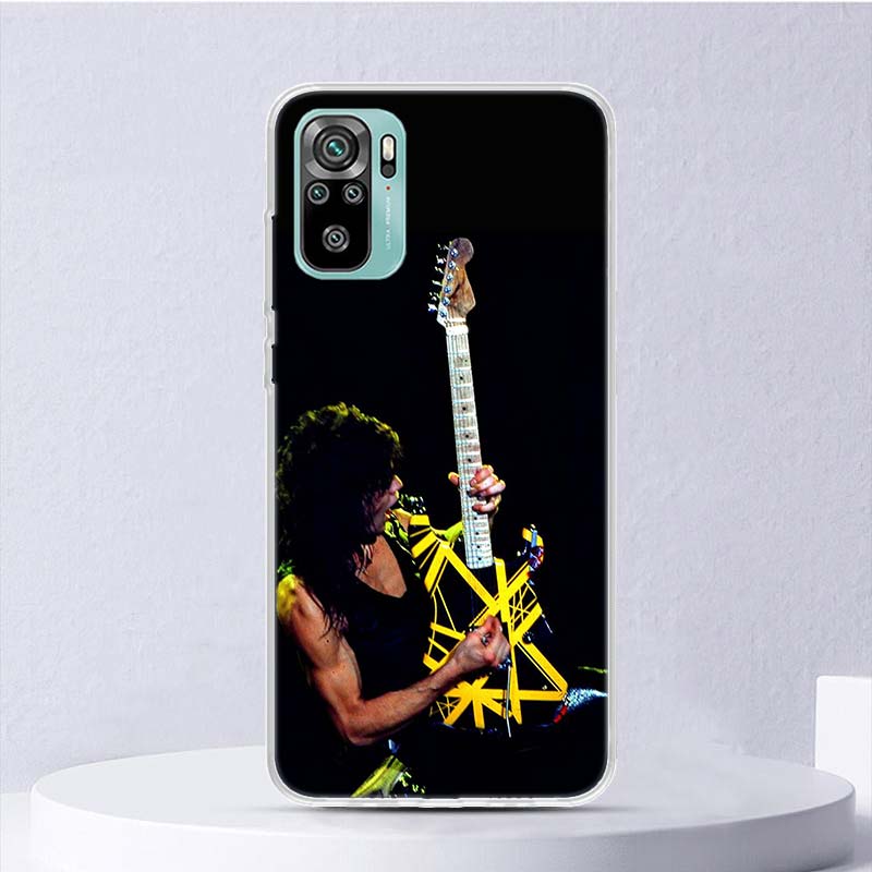 Eddie Van Halen Graphic Guitar Soft Case For Xiaomi Redmi Note 14 13 12S 11S 10S 12 Pro Plus Phone Cover 11 10 11E 11T Note14 Sh