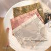 Женские летние сексуальные кружевные бесшовные трусы из ледяного шелка и сатина с эффектом подтяжки живота, средней посадки